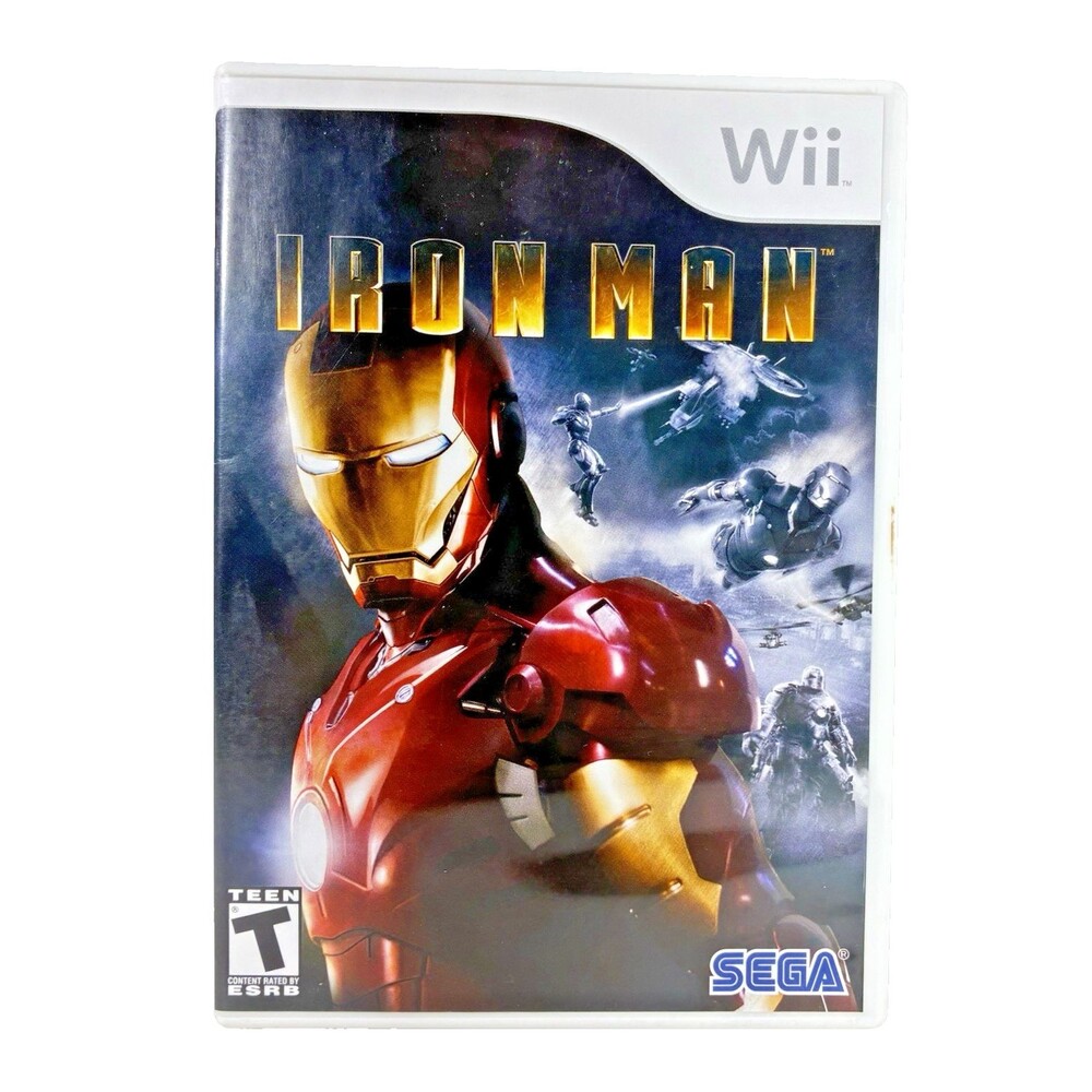 Iron Man Nintendo Wii SEGA 2008 Complete with Manual Tested
